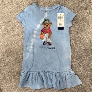 Ralph Lauren Light Blue Polo Bear Dress